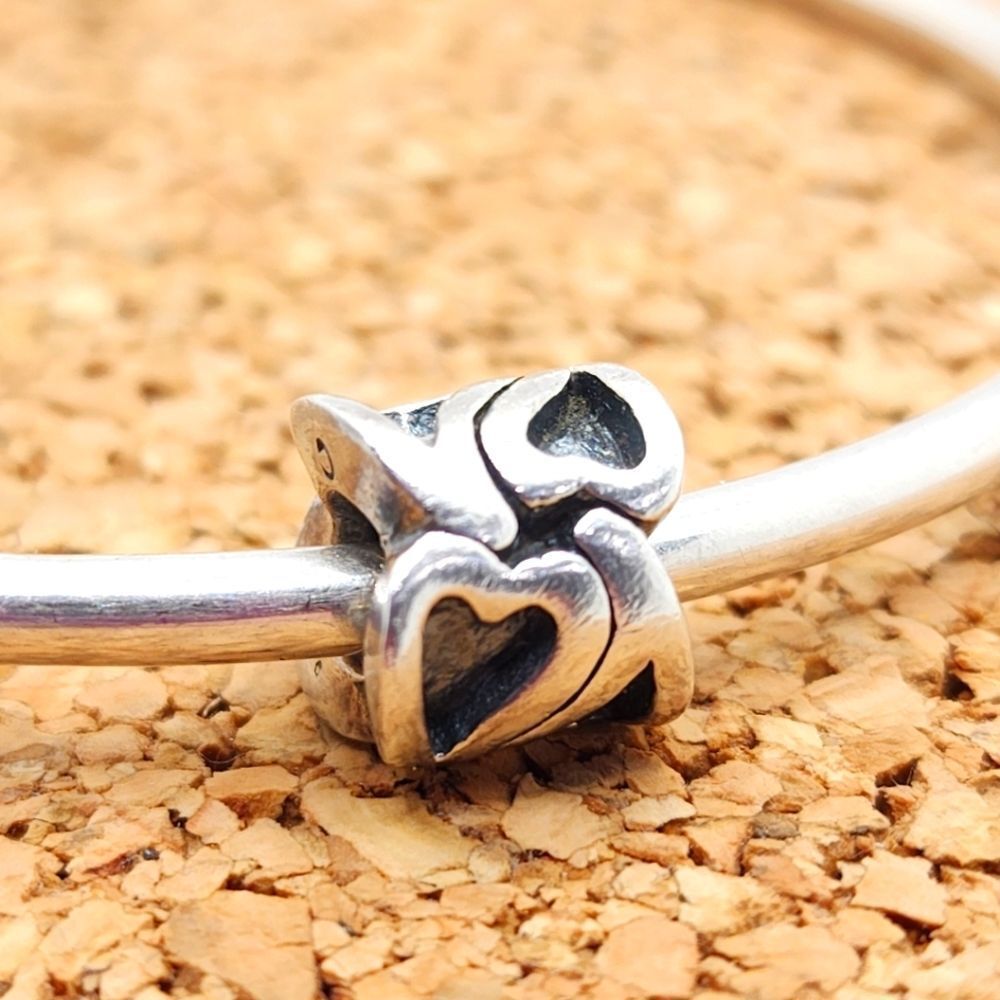 3/$30 🖤 925 STERLING SILVER MELT MY HEART CHARM FOR PANDORA